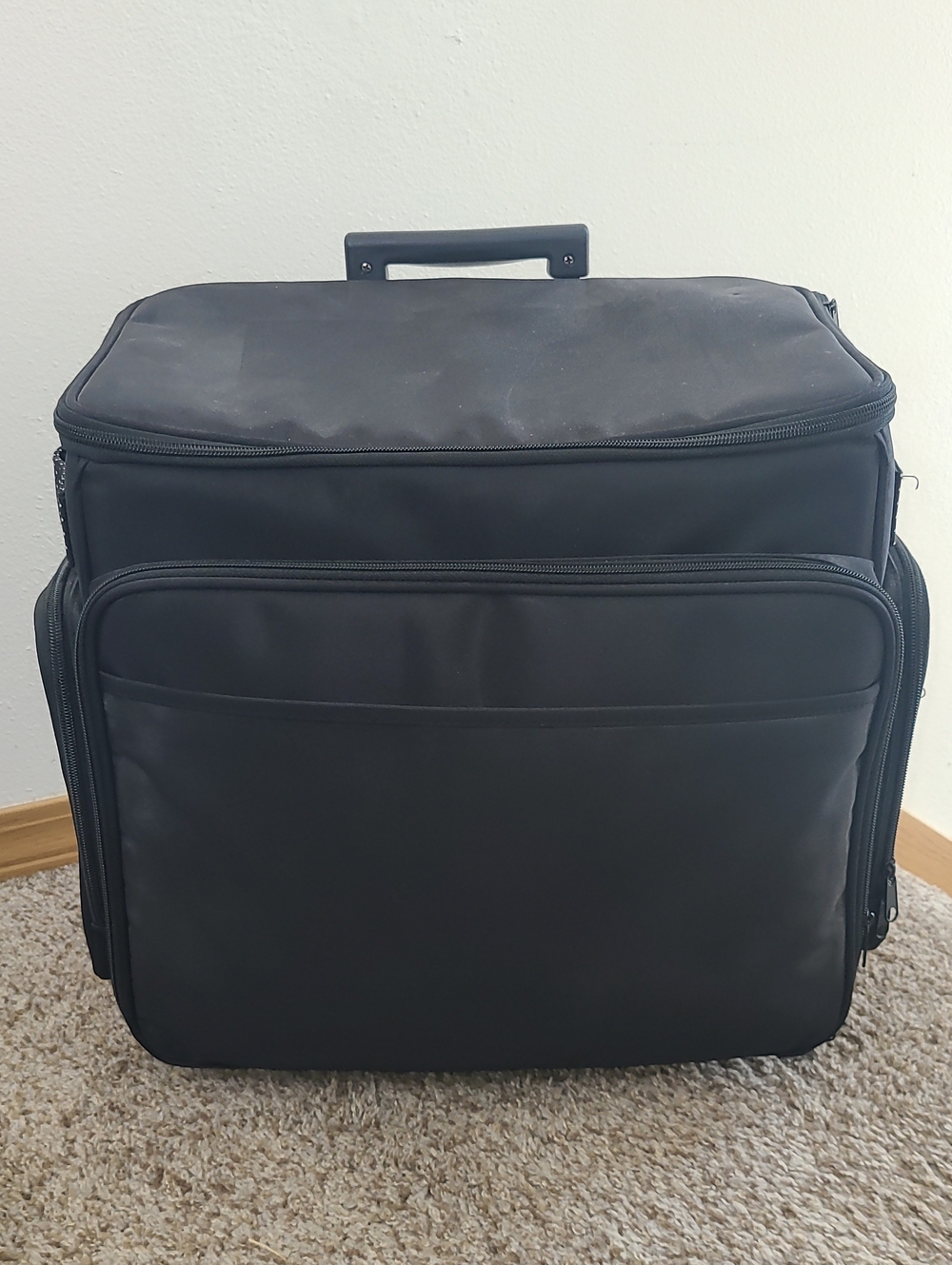Rolling Black Travel Craft/Scrapbook Case -
